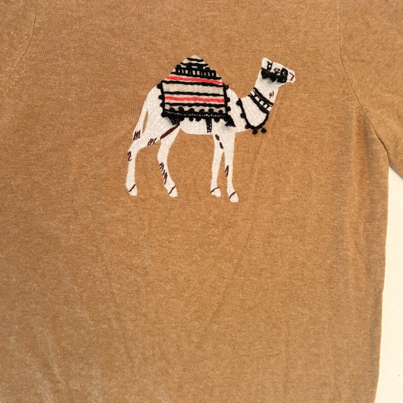 J. Crew Tan Crewneck Sweater with Cashmere - Picture 3 of 4